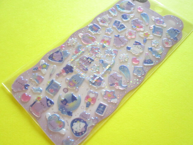 Photo1: Kawaii Cute Hapipi Choa Choa Pop Stickers Sheet Q-LiA *ねこねこ (91206）