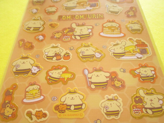 Photo: Kawaii Cute Stickers Sheet Sanrio *POMPOMPURIN (ハチ)