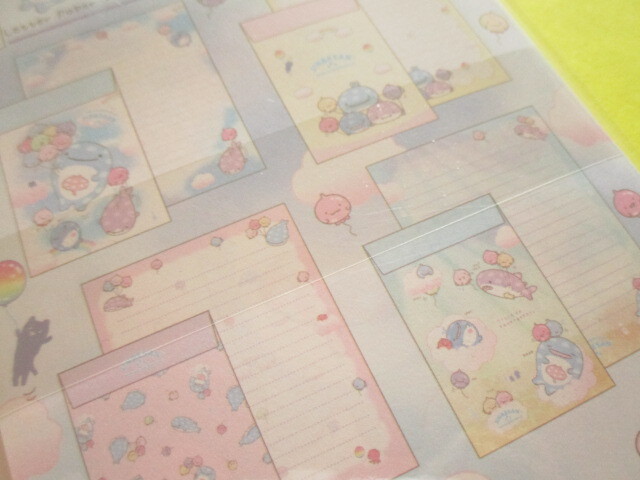 Photo: Kawaii Cute Regular Letter Set Jinbesan San-x *Jinbesan and Fusen-uo (LH83201)