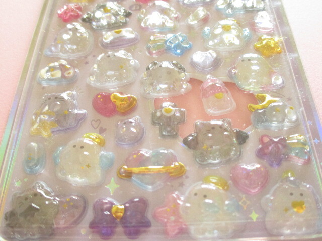 Photo: Kawaii Cute うるちゅる Pop Stickers Sheet Crux *Obakenu (130566)