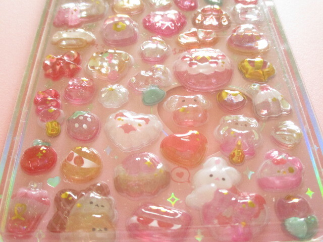 Photo: Kawaii Cute うるちゅる Pop Stickers Sheet Crux *Sweets (130568)