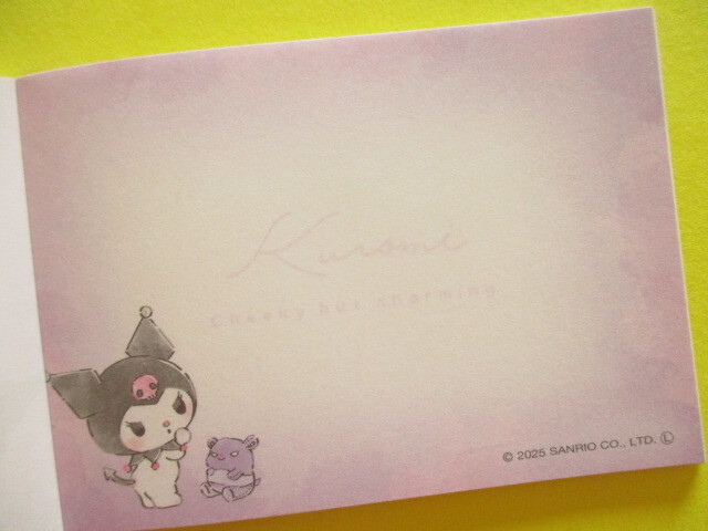 Photo: Kawaii Cute Mini Memo Pad Sanrio Characters Crux *Kuromi (128831）