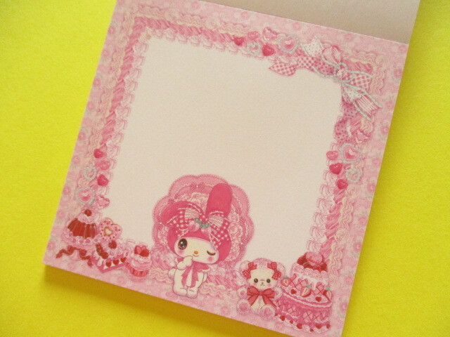 Photo: Kawaii Cute Medium Memo Pad Sanrio Characters × 飴ノ森ふみか Amenomori Fumika Clothes Pin *A La Mode Mix (MM-84009) 