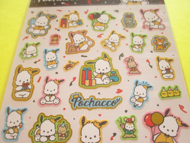 Photo: Kawaii Cute Stickers Sheet Sanrio *Pochacco (みんなでパーティー)