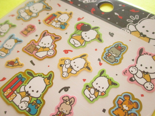 Photo: Kawaii Cute Stickers Sheet Sanrio *Pochacco (みんなでパーティー)