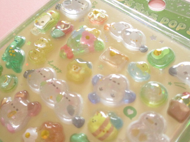Photo: Kawaii Cute うるちゅる Pop Stickers Sheet Crux *Dickybird (130567)