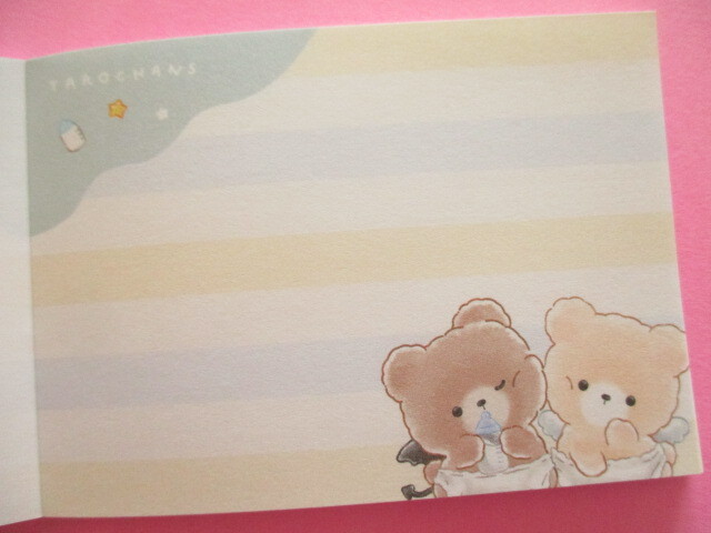 Photo: Kawaii Cute Tarochans Mini Memo Pad Crux *くまたろずベビー (128520)