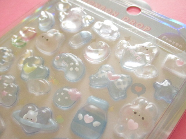 Photo: Kawaii Cute Bonbon Drop Stickers Sheet Q-Lia *Frozen /みずいろボンボン (91252)