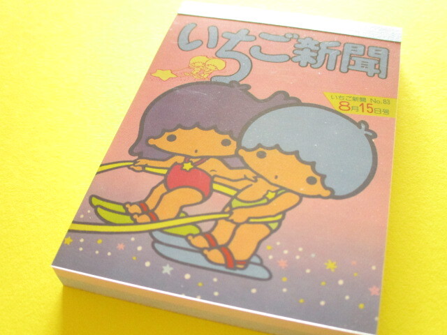 Photo1: Kawaii Cute Mini Memo Pad Sanrio Characters Sun-Star *いちご新聞 strawberry newspaper Little Twin Stars (S2847590) 