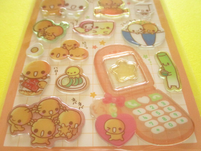 Photo: Kawaii Cute 平成はっぴーフォン Stickers Sheet Crux *なっとうちゃん (131004)