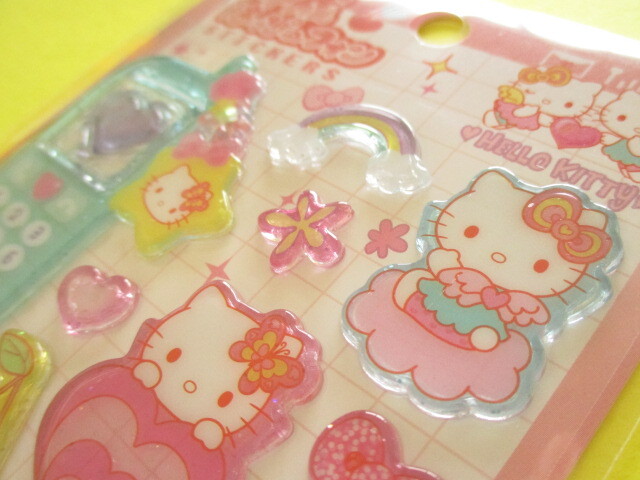 Photo: Kawaii Cute 平成はっぴーフォン Stickers Sheet Crux *Hello Kitty (131316)