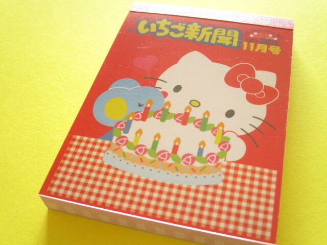 Photo1: Kawaii Cute Mini Memo Pad Sanrio Characters Sun-Star *いちご新聞 strawberry newspaper Hello Kitty (S2847604) 