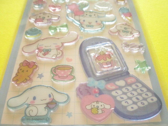 Photo: Kawaii Cute 平成はっぴーフォン Stickers Sheet Crux *Cinnamoroll (131318)