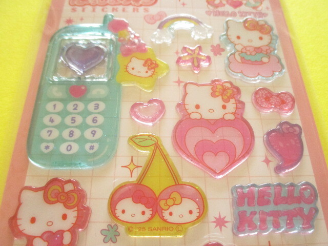 Photo: Kawaii Cute 平成はっぴーフォン Stickers Sheet Crux *Hello Kitty (131316)