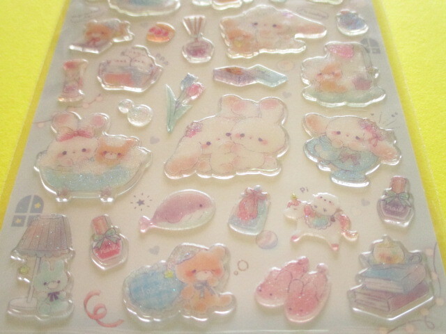 Photo: Kawaii Cute Favorite Choose Candy Stickers Sheet Q-Lia *Oyasumi Bunny (91231)