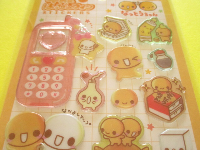 Photo: Kawaii Cute 平成はっぴーフォン Stickers Sheet Crux *なっとうちゃん (131004)