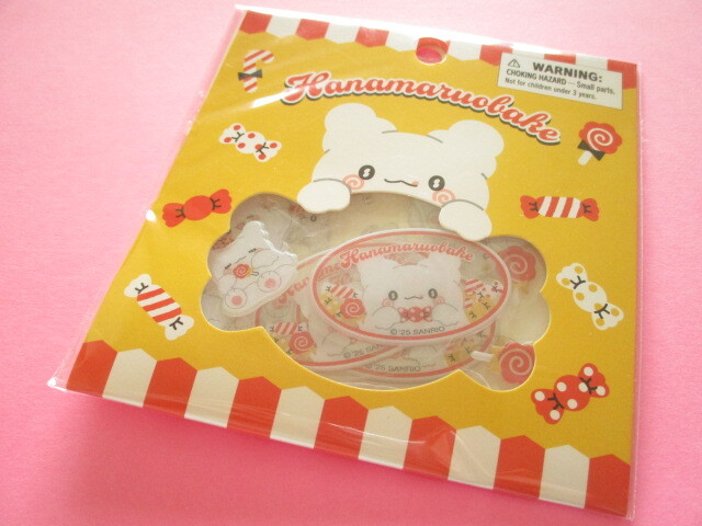 Photo1: Kawaii Cute Sticker Flakes Sack in Zipper Bag Sanrio Original *Hanamaruobake (48517-9)