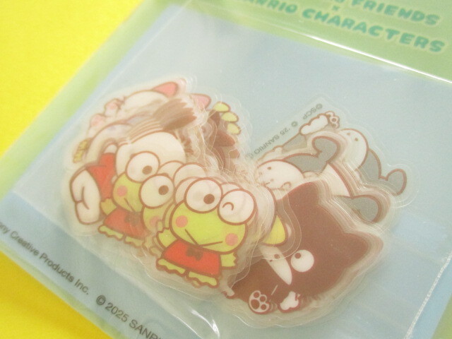 Photo: Kawaii Cute Cheerful Collect Sticker Flakes Sack Tama and Friends ×Sanrio Characters Crux *Blue (130081)