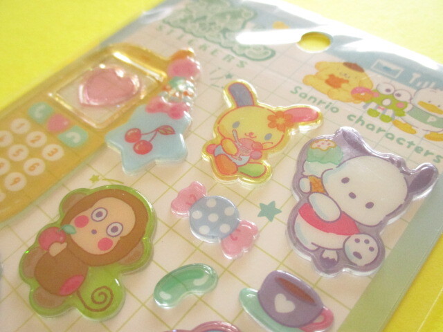 Photo: Kawaii Cute 平成はっぴーフォン Stickers Sheet Crux *Sanrio Characters (131319)