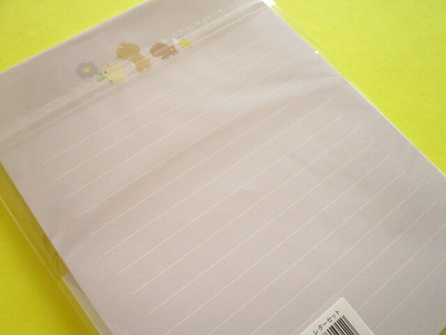 Photo: Kawaii Cute Regular Letter Set Rilakkuma San-x *Basic Rilakkuma Flower (LH83601)