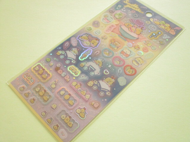 Photo1: Kawaii Cute Stickers Sheet Sumikkogurashi San-x *Yumemiru Shippos (SE66901)