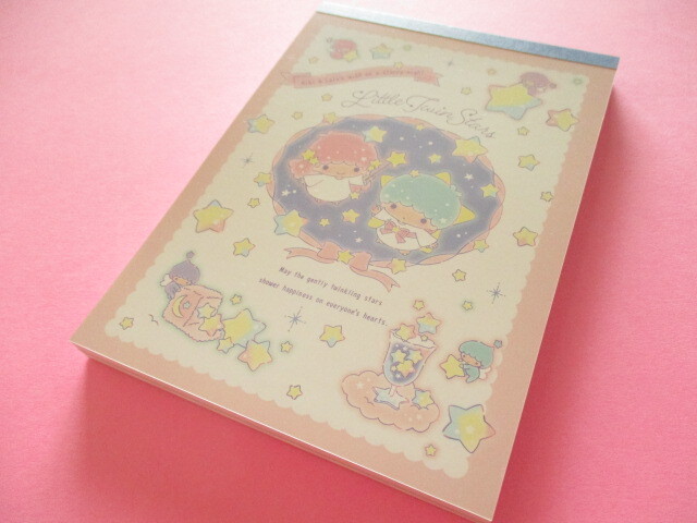 Photo1: Kawaii Cute Large Memo Pad sun-star *Little Twin Stars (S2847930) 