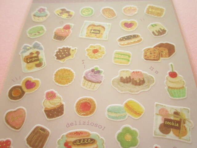 Photo: Kawaii Cute Buon appetito Stickers Sheet Gaia *Baked Sweets (466788-1)
