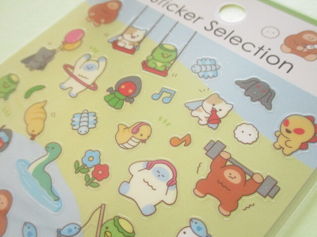 Photo: Kawaii Cute Design Stickers Sheet Gaia *Mystery Friends UMA (466813-1)