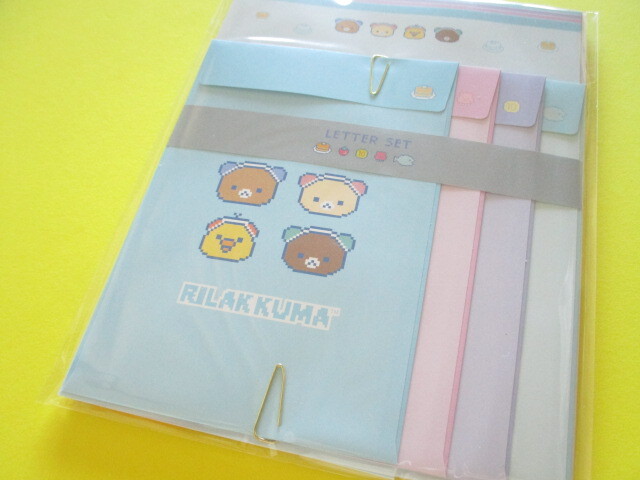 Photo1: Kawaii Cute Regular Letter Set Rilakkuma San-x *Gaming Rilakkuma (LH83701)
