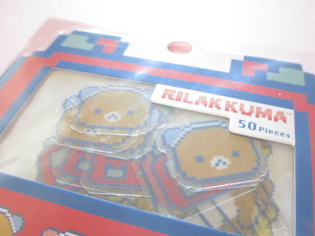Photo:  Kawaii Cute Crear Seal Bits Sticker Flakes Sack San-x *Gaming Rilakkuma (SE67801)