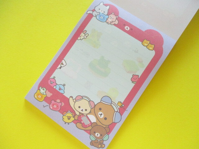 Photo: Kawaii Cute Large Memo Pad Rilakkuma San-x *Gaming Rilakkuma (MH27302)