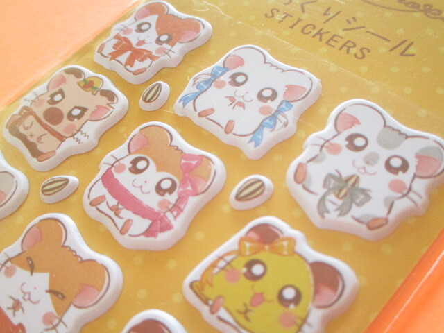 Photo: Kawaii Cute Puffy Stickers Sheet  *Tottoko Hamutaro (40143)