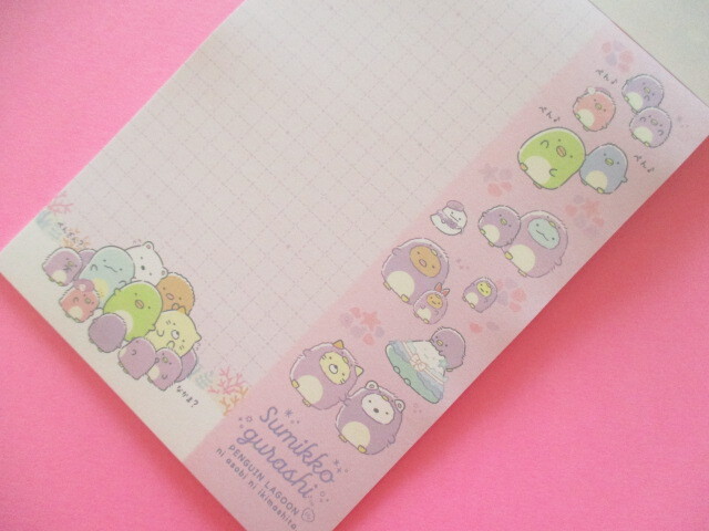 Photo: Kawaii Cute Large Memo Pad Sumikkogurashi San-x *Penguin Lagoon (MH27502)