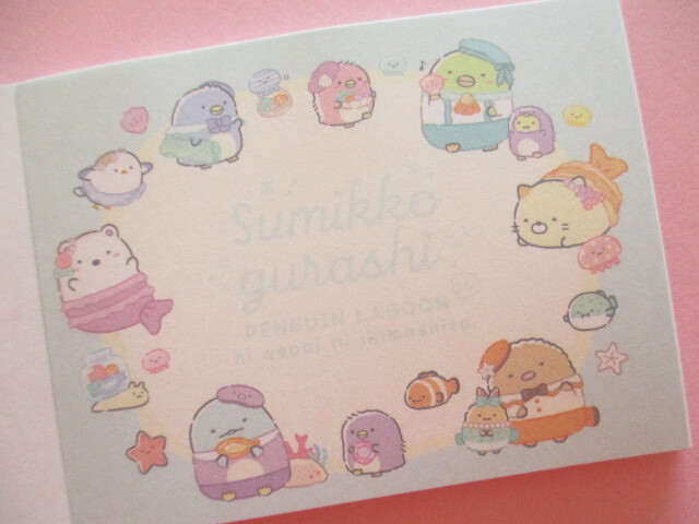 Photo: Kawaii Cute Mini Memo Pad Sumikkogurashi San-x *Penguin Lagoon (MH27401-4)