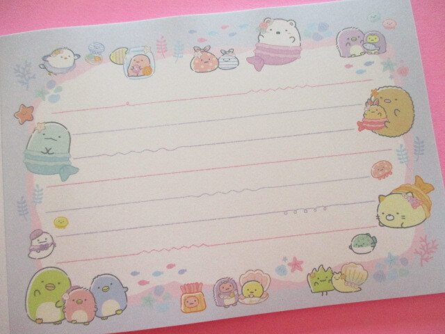 Photo: Kawaii Cute Large Memo Pad Sumikkogurashi San-x *Penguin Lagoon (MH27501)
