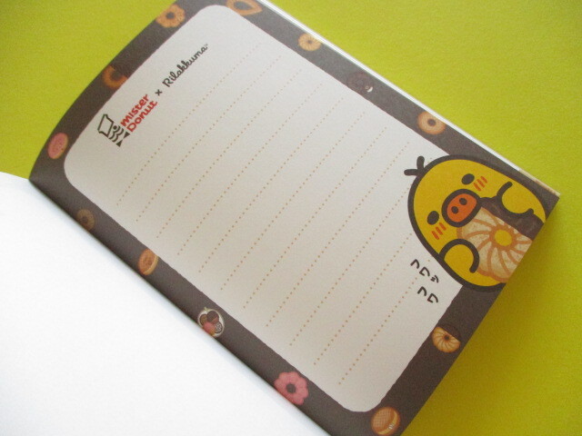 Photo: Kawaii Cute Large Memo Pad Rilakkuma San-x *Mister Donut×Rilakkuma (MH27802)