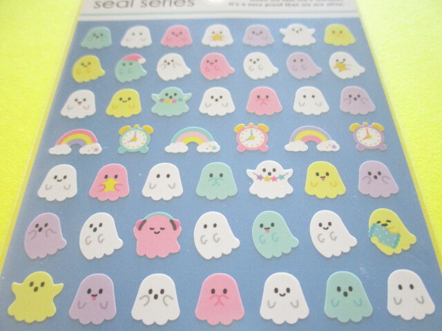 Photo: Kawaii Cute Stickers Sheet Gaia *Pastel Ghost 2 (468149)