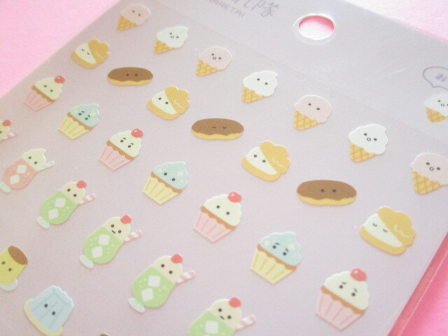 Photo: Kawaii Cute たべられ隊 Stickers Sheet Gaia *Snacks (466798-1)