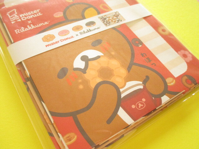 Photo: Kawaii Cute Regular Letter Set Rilakkuma San-x *Mister Donut×Rilakkuma (LH84201)