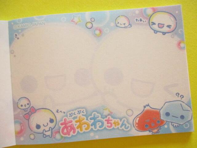 Photo: Kawaii Cute Mini Memo Pad Kamio Japan *ぷくぷくあわわちゃん (228723)