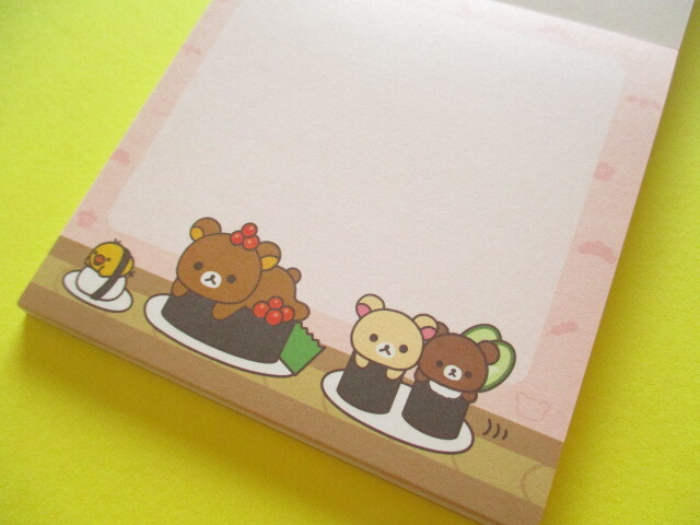 Photo: Kawaii Cute Square Memo Pad おすし雑貨 San-x *Rilakkuma (MH29001)