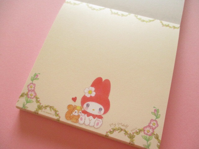 Photo: Kawaii Cute Medium Memo Pad My Melody × たけい みき Miki Takei Clothes Pin *Little Red (MM-84055) 