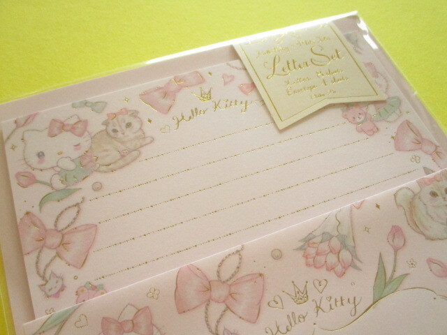 Photo: Kawaii Cute Letter Set Hello Kitty × たけい みき Miki Takei Clothes Pin *Elegance (LS-84048)