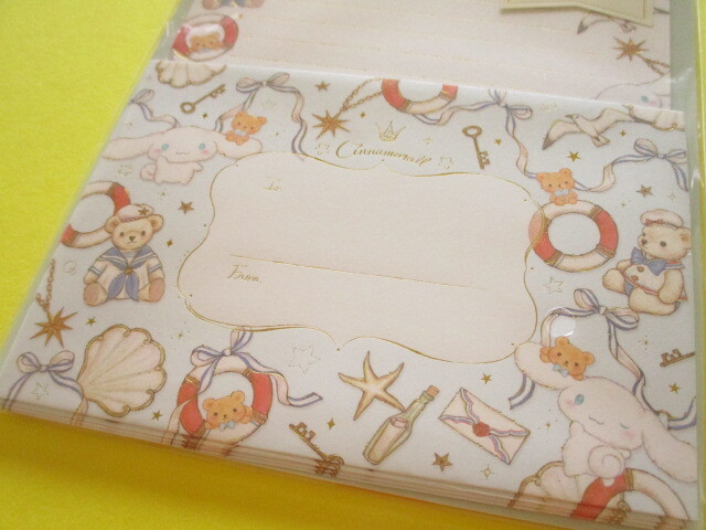 Photo: Kawaii Cute Letter Set Cinnamoroll × たけい みき Miki Takei Clothes Pin *Marine (LS-84049)