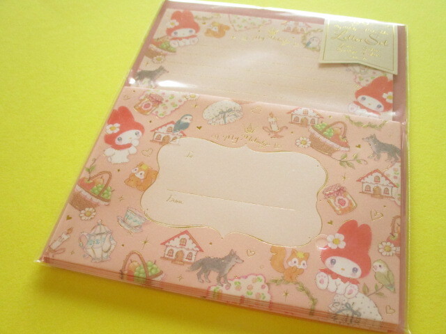 Photo1: Kawaii Cute Letter Set My Melody × たけい みき Miki Takei Clothes Pin *Little Red (LS-84051)