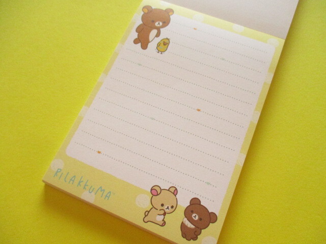 Photo: Kawaii Cute Large Memo Pad Rilakkuma San-x *stay with me (MH28002)