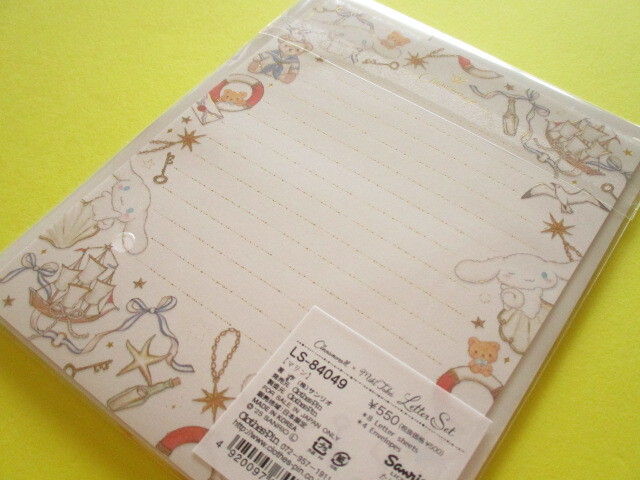 Photo: Kawaii Cute Letter Set Cinnamoroll × たけい みき Miki Takei Clothes Pin *Marine (LS-84049)