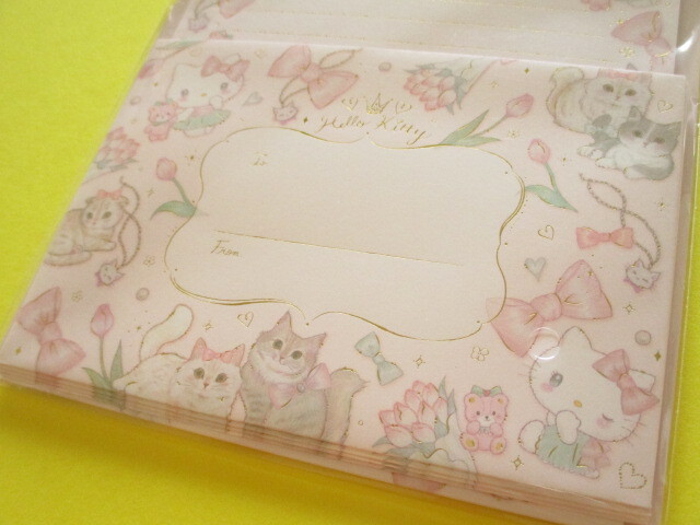 Photo: Kawaii Cute Letter Set Hello Kitty × たけい みき Miki Takei Clothes Pin *Elegance (LS-84048)