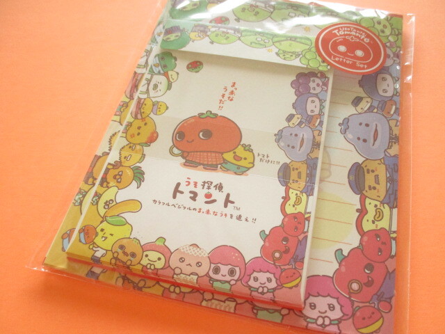 Photo1: Kawaii Cute Regular Letter Set うそ探偵 Tomanto San-x *まっ赤なうそだ！トマトのようにね！(LH84701)