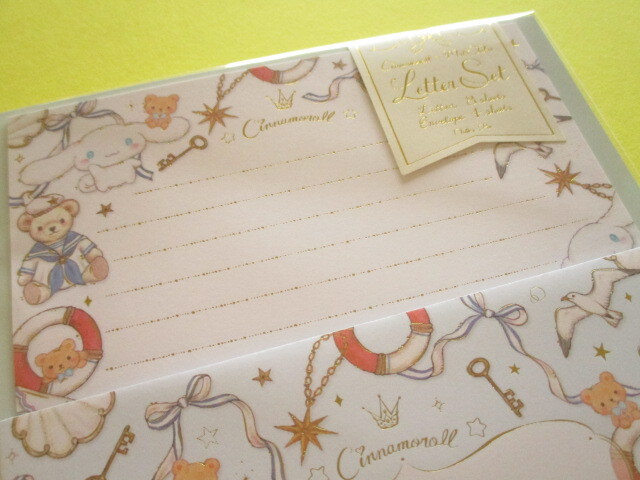 Photo: Kawaii Cute Letter Set Cinnamoroll × たけい みき Miki Takei Clothes Pin *Marine (LS-84049)